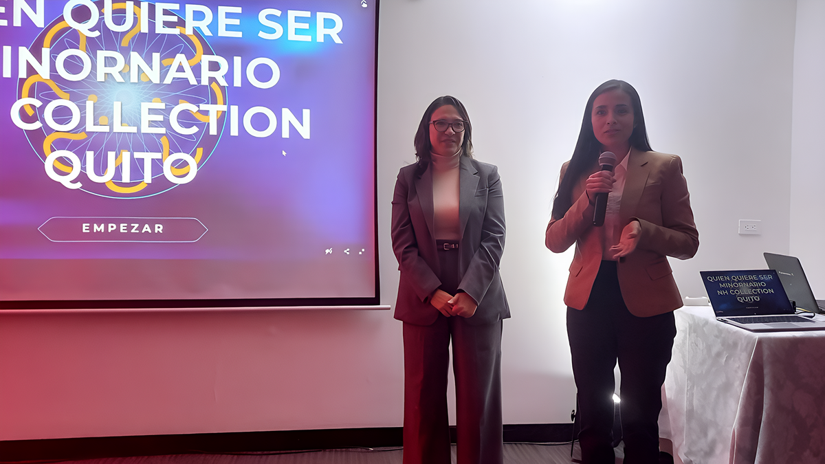Wendy Wendy Huaillas, Regional Sales executive de Minor Hotels en Quito, y Verónica Cadena, Property and Regional Sales executive.  