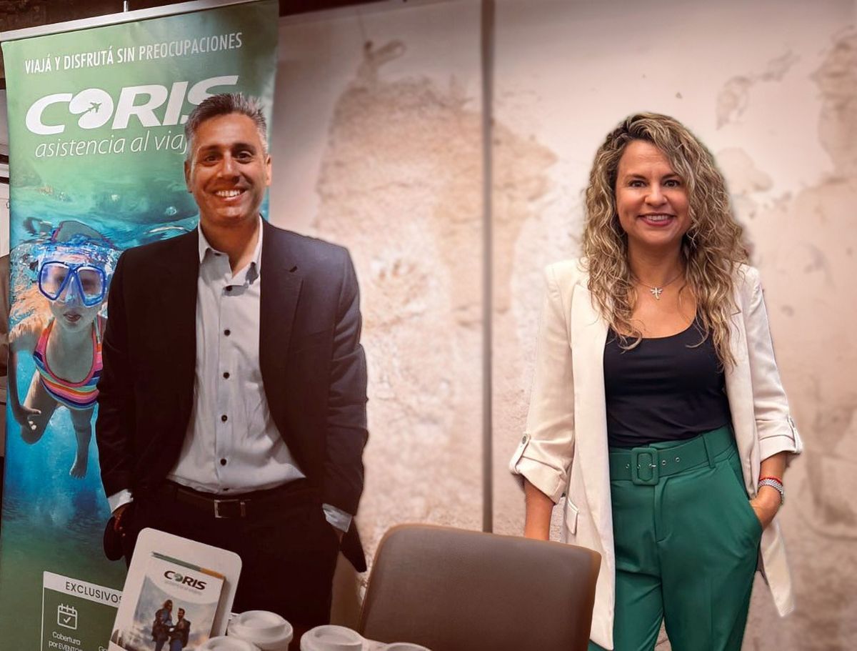 Leandro Cardozo, gerente comercial AMBA de Coris; y Silvana Carbonell, gerenta comercial para el Interior del país de Coris.&nbsp;