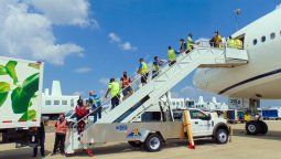 Imagen de uno de los vuelos de United en el marco de la CRAF convocada por Estados Unidos.