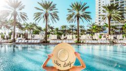 El complejo dispone de 11 piscinas en todo el predio.