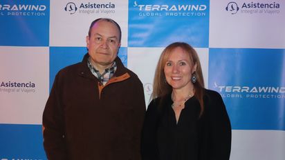 Carlos Fernández, CEO de Terrawind Global Protection y Cristina Escobar, Country Manager Colombia.