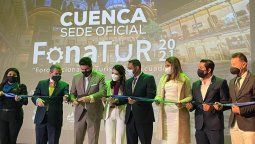 Inauguración oficial de Fonatur 2021 con la presencia del alcalde de Cuenca, Pedro Palacios.
