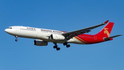 Avión Airbus de Shenzen Airlines.