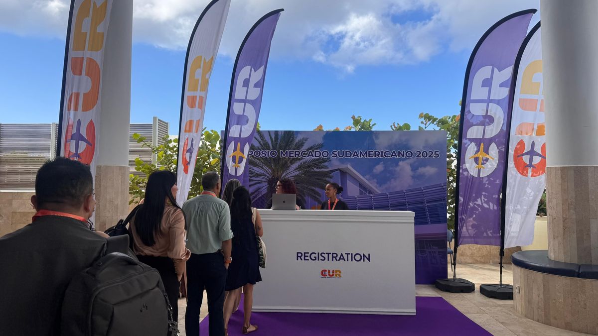 Zona de registro del Latin American Trade Symposium.