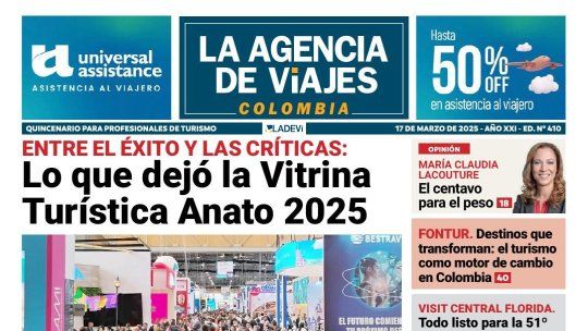 Edición #410 de la Revista La Agencia de Viajes Colombia.