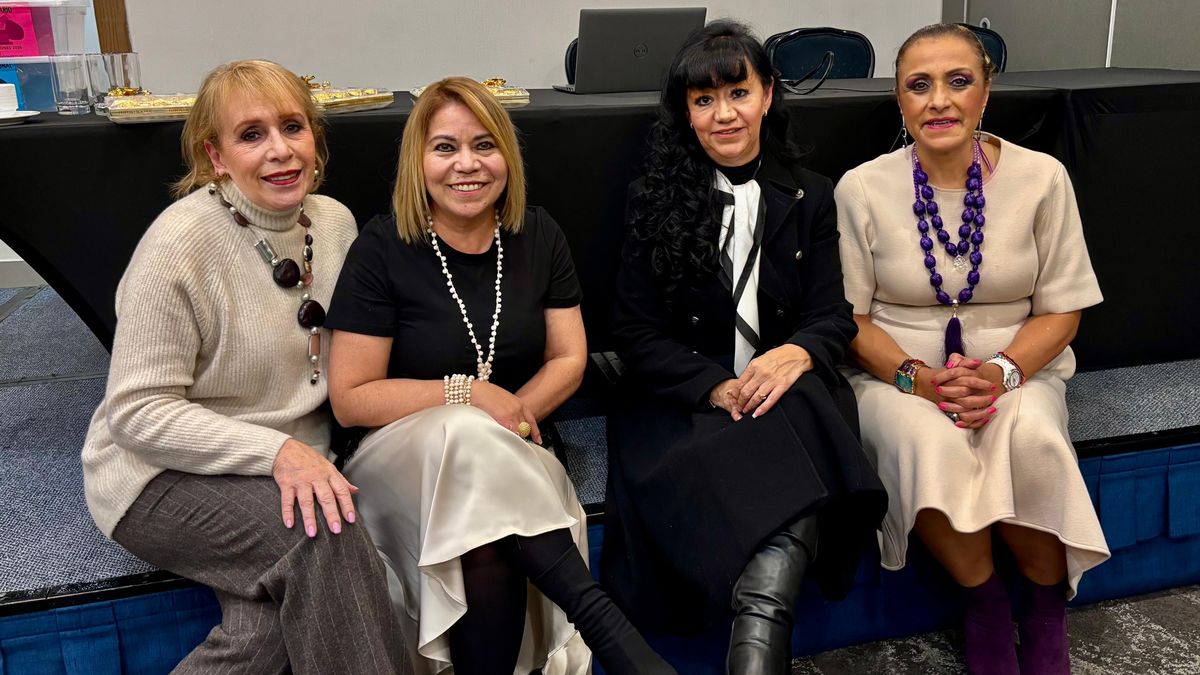 Alicia Terán, Alicia Mejía, Teresa Hernández y Judith Guerra durante la Asamblea de Votaciones de Confetur. Alicia Terán, Alicia Mejía, Teresa Hernández y Judith Guerra durante la Asamblea de Votaciones de Confetur.