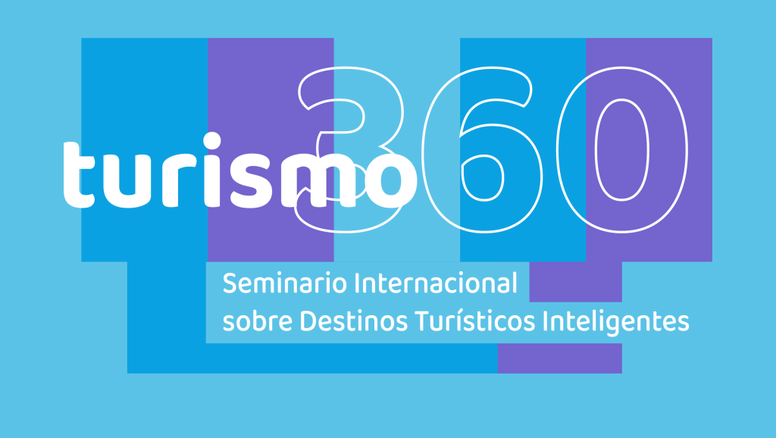 El logo de la primera edición de la Feria Internacional Turismo 360, un evento sobre Destinos Turísticos Inteligentes.