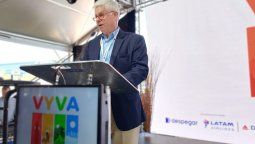 Guillermo Correa presidente de ACHET y VYVA durante su discurso de inauguración