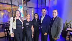 Catalina Londoño, directora de ventas para Centroamérica, Panamá, Colombia, Ecuador, Perú y Venezuela; Tania Martinez, directora de cuentas Leisure Latam; Karyn Carey, representante de Meliá USA; Jose Maria Dalmau, VP Business Development; y Ángel Velásquez, director de ventas  para Centroamérica, Panamá & región Andina.