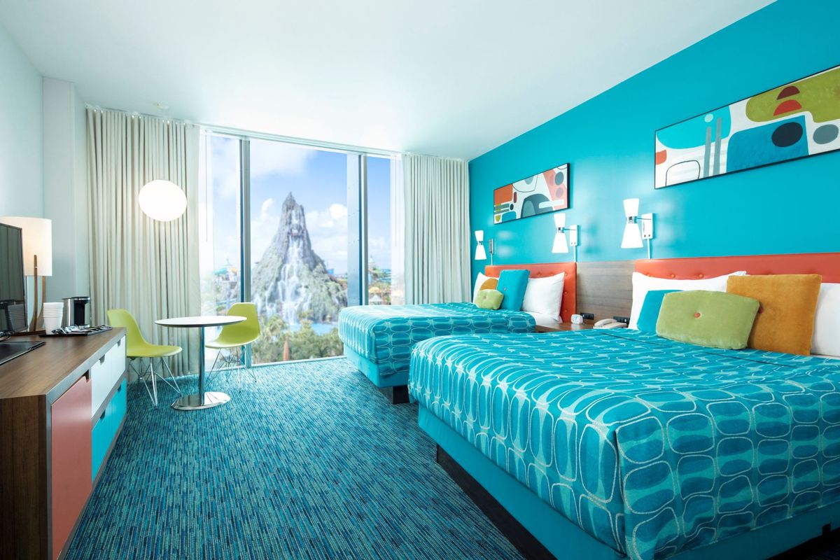 Universal Orlando Resort: el Universal’s Cabana Bay Beach Resort se caracteriza por su ambiente de los años 50.