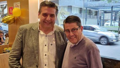 Ricardo Sosa, del Inprotur, y Luiz Texeira, de Gol Linhas Aereas.