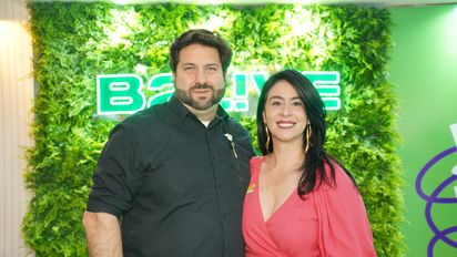 Vitor Bauab, presidente del Grupo BBG Brasil; y Luciana Fernandes, directora ejecutiva de BBG Brasil.