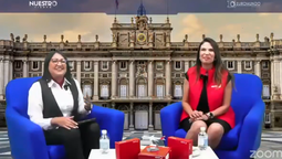 Abigail Cuevas, gerente de Producto Internacional de Euromundo, y Neiyarit López, Country Manager de Iberia en México.