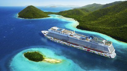 Norwegian Cruise Line: elNorwegian Encore recorre las Islas Vírgenes.&nbsp;