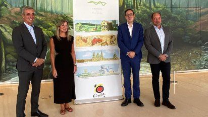 Los representantes de España Verde (Cantabria, País Vasco, Asturias y Galicia).