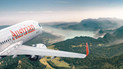Avión de Austrian Airlines