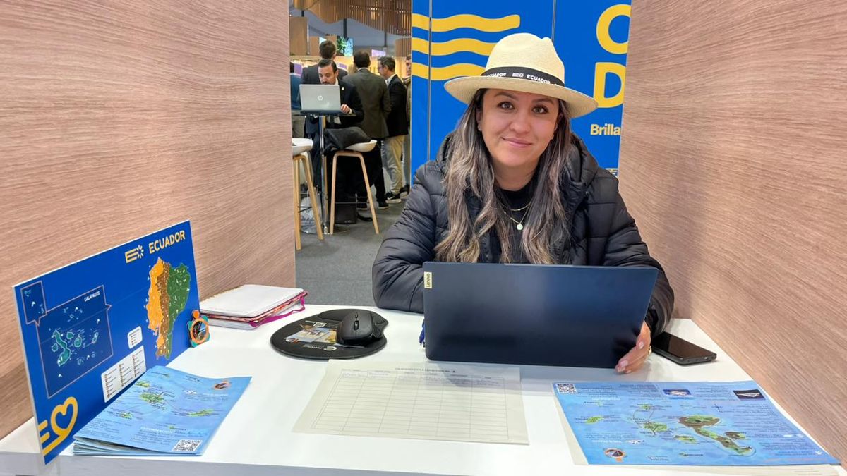 Vanesa Domínguez, de Galapagos Center Expeditions. Fitur 2026.