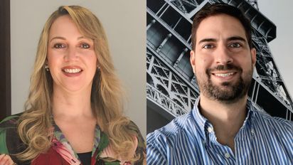 Paula Cortés Calle, presidente ejecutiva de Anato, y David Palomares, presidente de Anato Capítulo Antioquia-Chocó.