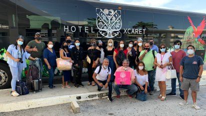 Participantes del fam a Cancún.