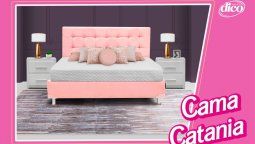 LaCama Catania, elegante y sofisticada, tapizada en un tono de rosa es una nueva opción para el equipamiento de hoteles.