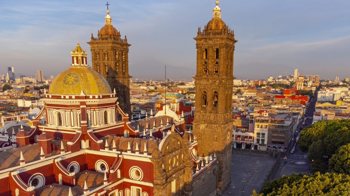 El centro histórico de Puebla e Patrimonio de la Humanidad.