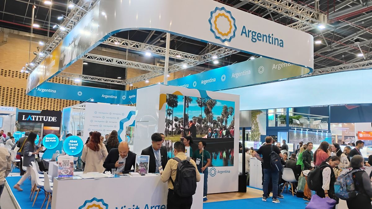 El stand de Argentina en la feria de Anato 2025.