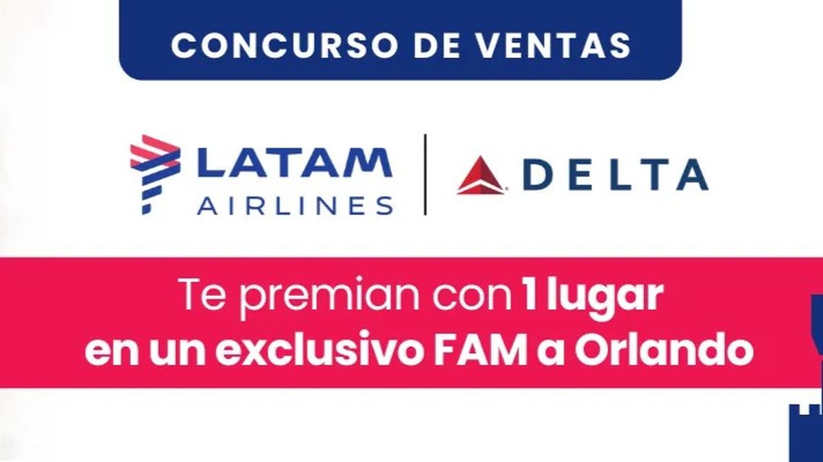 TicketYa y Chasma Tours se alían con Latam Airlines y Delta Air Lines para premiar a una agencia con un fam trip a Orlando.&nbsp;