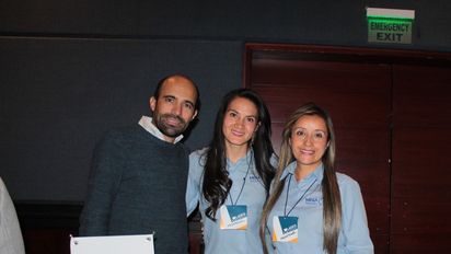 Equipo de Mega Travel en los Workshops de Ladevi en Bogotá.