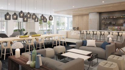 Los nuevos interiores de Radisson ofrecen un ambiente equilibrado.