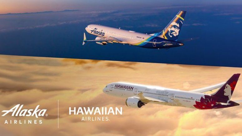 Alaska Airlines crecerá como quinta aerolínea de Estados Unidos, con la compra de Hawaiian Airlines.