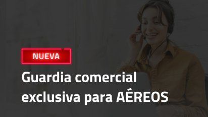 Guardia comercial de aéreos de Ola.