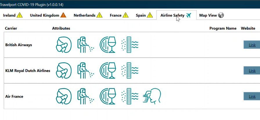 Travelport Airline Health & Safety Tracker&nbsp;