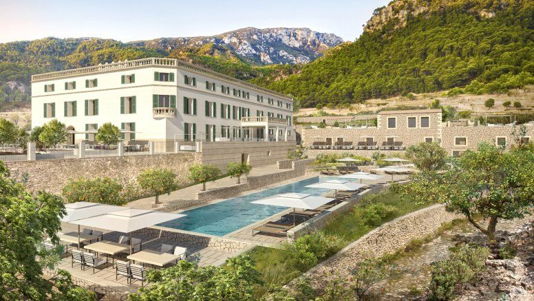 Una panorámica del Hotel Son Bunyola, de Mallorca, la reciente incorporación de Virgin Hotels Collection.