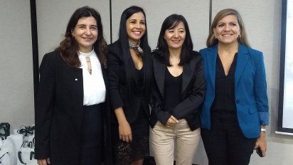 Patricia Durán Vaca, Yazu Utzugi, Silvia Coronel, departamento de Reservas de Cuenca del Plata y Rocío González Oliver.