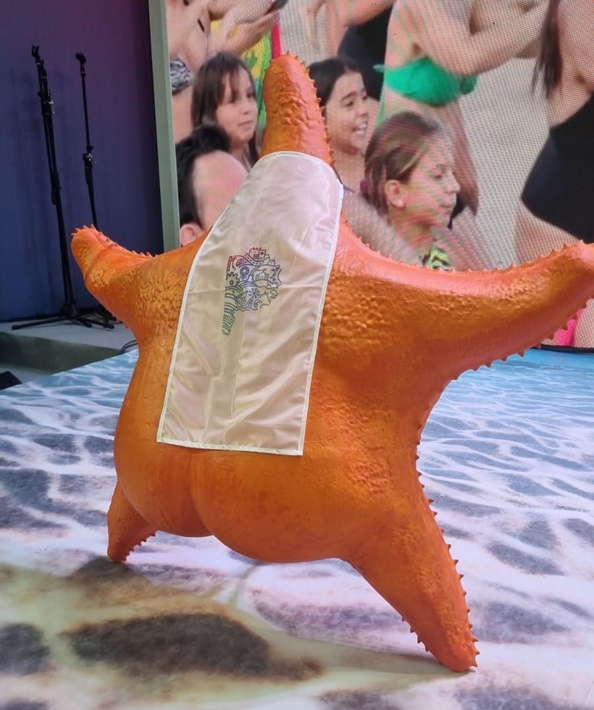 El stand de la Provincia de Buenos Aires muestra la estrella de mar del Conicet.