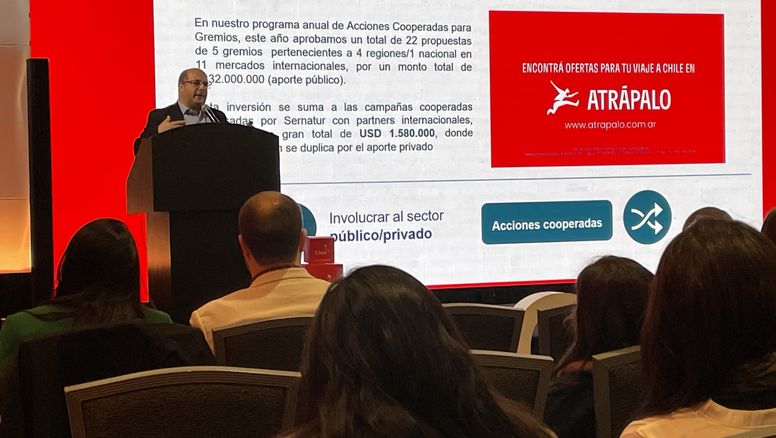 &nbsp;El director nacional de Sernatur, Cristóbal Benítez, en el marco de Turismo Connect 2025.&nbsp;