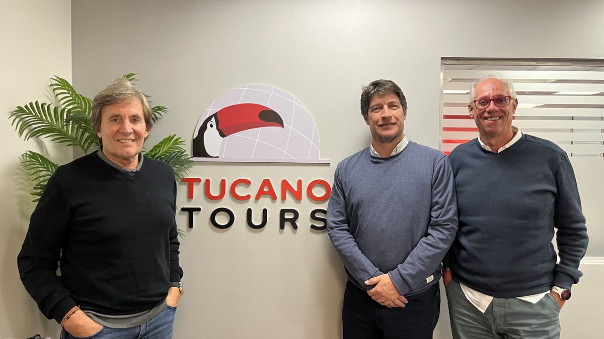 Tucano Tours: Carlos Alonso, presidente; Gerardo Nizetich, director de Proyectos Comerciales; y Alejandro Duarte, director general.&nbsp;