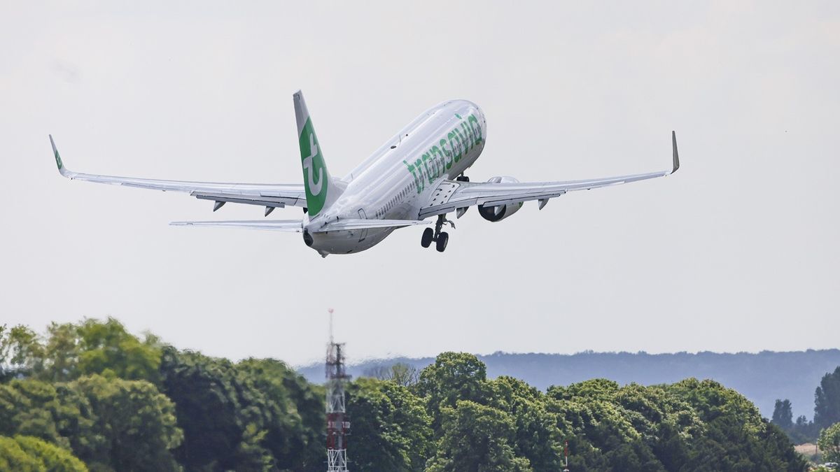 Avión de Transavia (Air France), una de las aerolíneas low-cost del mercado
