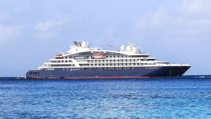 El Le Champlain, de Ponant, concretó una prueba de navegación con biocombustible producido a base de aceite de cocina usado.