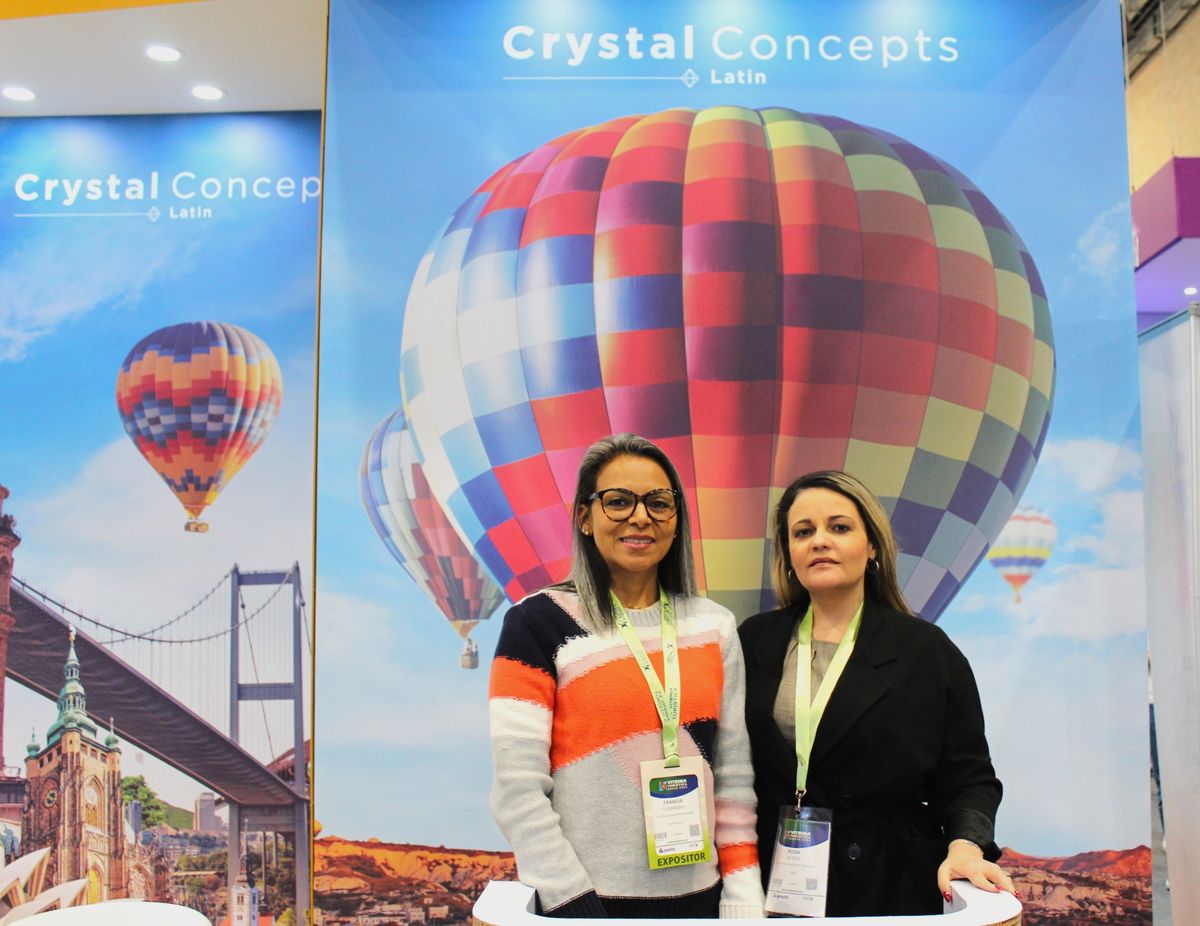 Francia Guerrero, representante comercial para Colombia y Rosa Alves, directora de Negocios para Latinoamérica de&nbsp;Crystal Concepts.