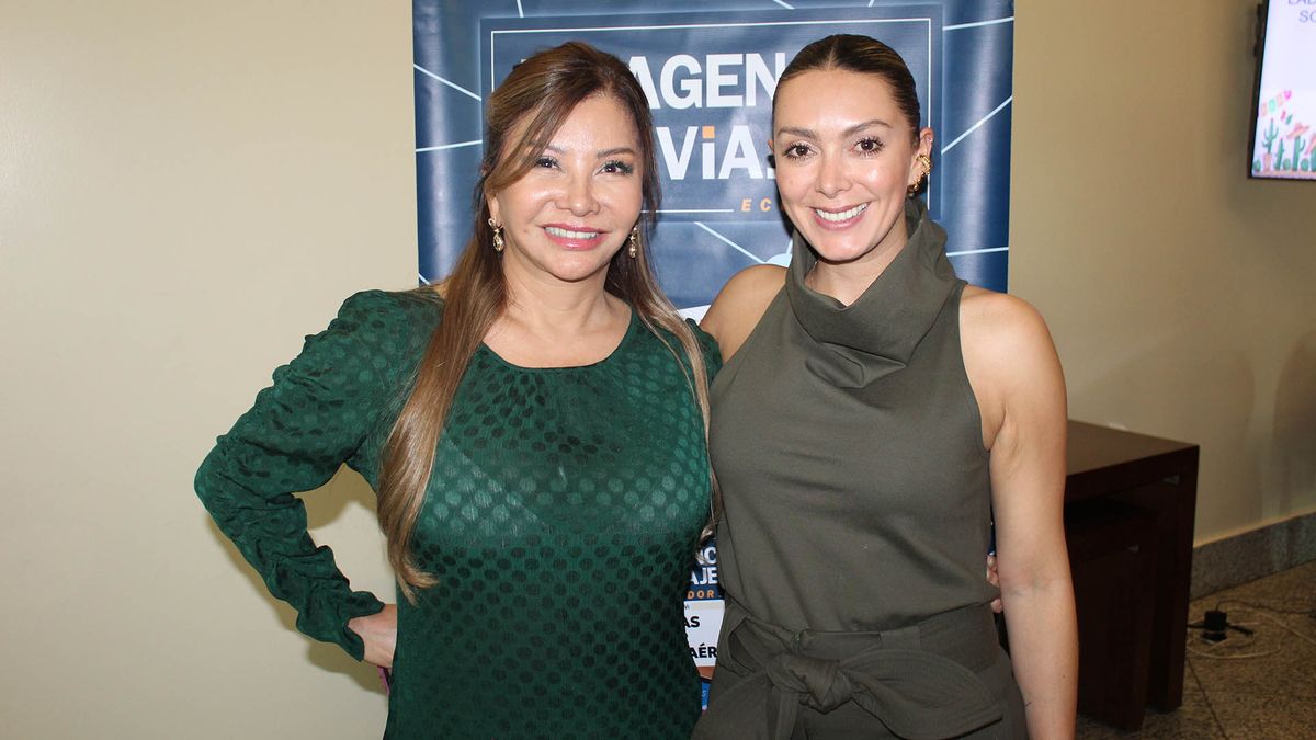 Patricia Elías, presidenta ejecutiva de Tecnorep's, y Jéssica Sánchez, coordinadora comercial de Ladevi Ecuador. 