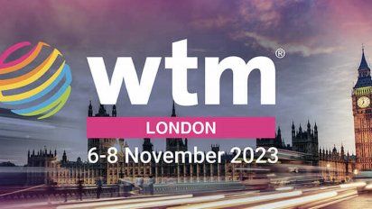 Entrada a la feria World Travel Market (WTM)