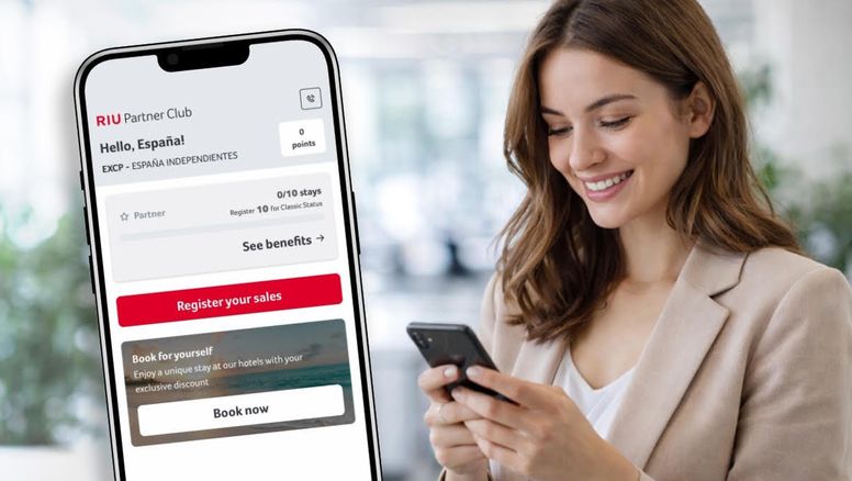 La aplicación de RIU Partner Club ha sido diseñada para ofrecer una gestión ágil y un control total en tiempo real de las reservas y puntos del programa de fidelización.