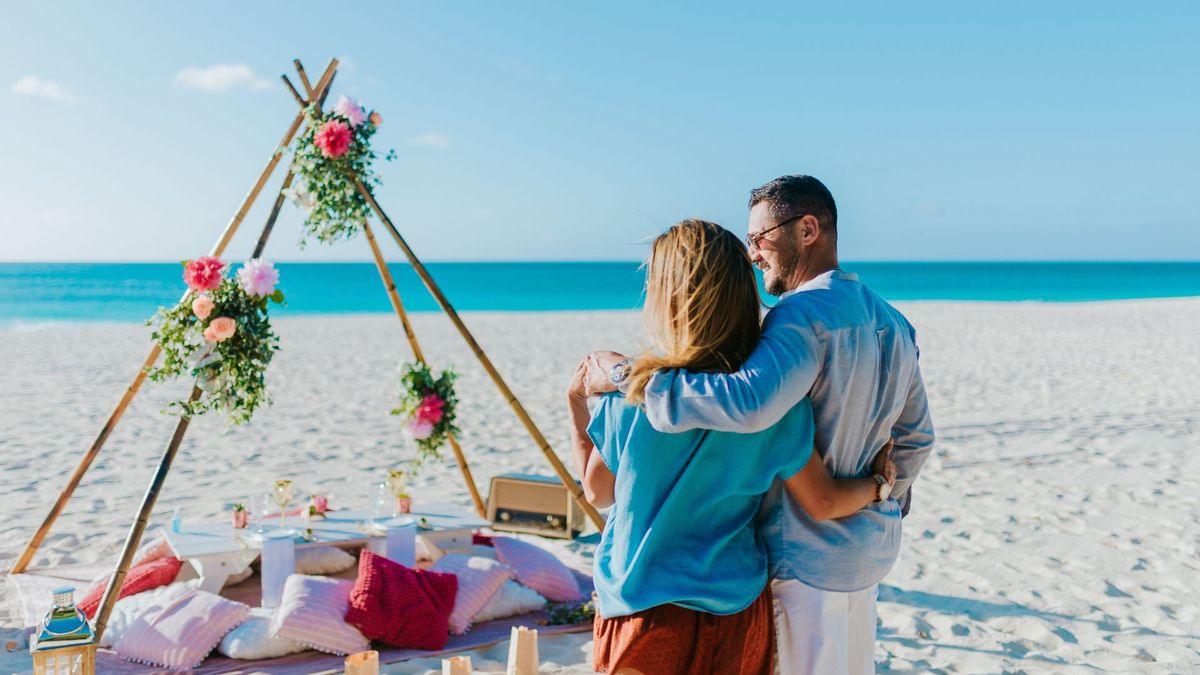 Aruba como una excelente opción para viajes en pareja.