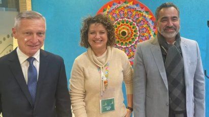 Gabriel Costa, director de Vemsa DMC; Carolina Trejos, directora de Marketing del Instituto Costarricense de Turismo; y Juan Rafael Oliver Alvarado, gerente general de Vemsa Travel.