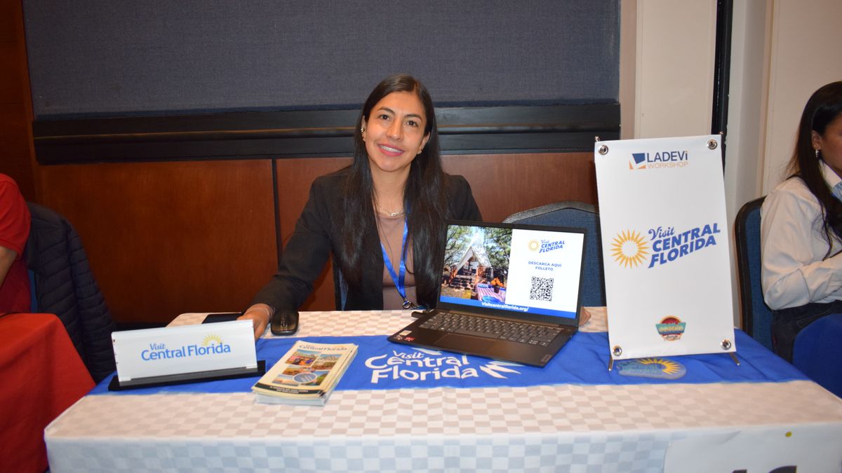 Elcy Mora, de TM Americas, representante de Visit Central Florida en el marco de Ladevi Workshop.