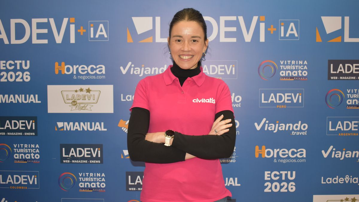 Verónica de Íscar, Chief B2B Sales Officer de Civitatis, durante la Vitrina Turística Anato 2026.