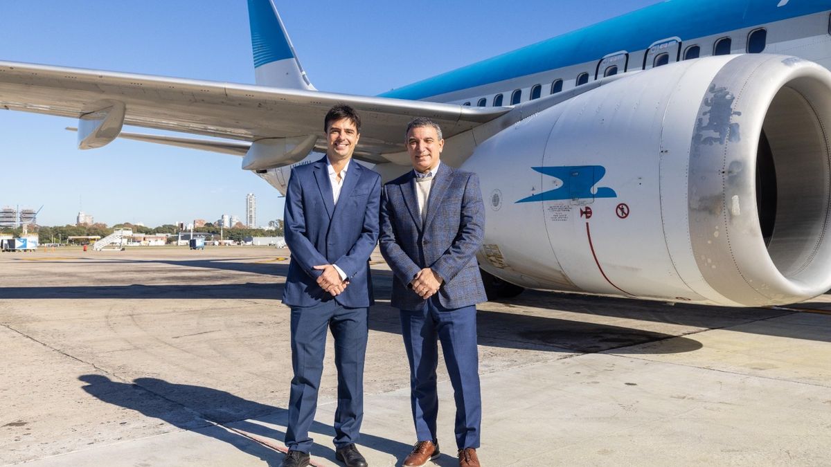 Sebastián Bras Harriott (Assist Card) y Fabián Lombardo (Aerolíneas Argentinas).