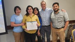 Pacific Reps: Jacqueline Vergara, gerente de ventas y marketing; y Richard Watkinson, gerente general, (ambos al centro) participaron del evento junto con el equipo Nacional.