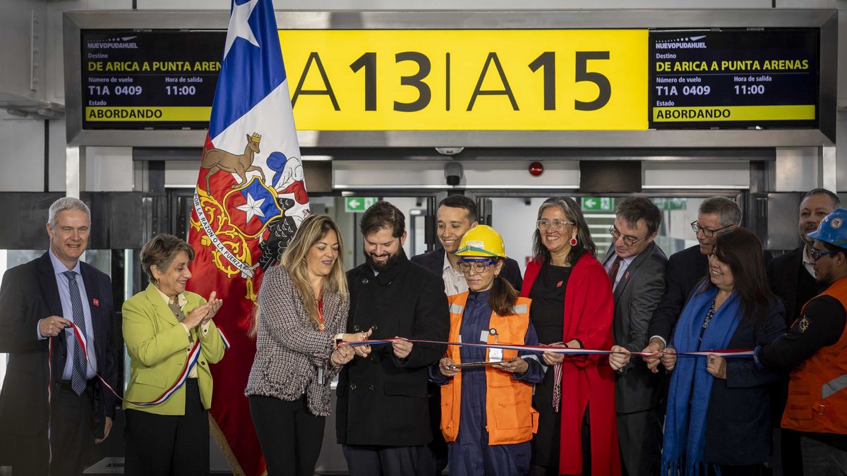 Nuevo Pudahuel inauguró nuevo edificio T1-A del Aeropuerto de Santiago con la visita del presidente Gabriel Boric.